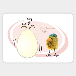 Two Scrambled Eggs Sticker